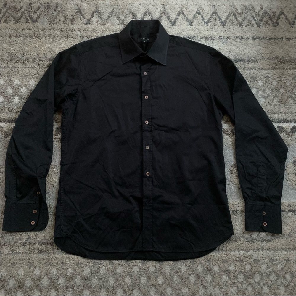 Ted Baker London Black Men's Button-Down Casual Shirt XL